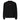 Front view of an longsleeve in black. Design is a small, embroidered red patch on the left chest featuring the white line art of an Astral Express ticket from Honkai: Star Rail.
