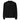 Front view of an longsleeve in black. Design features small text printed across the upper chest: the word ‘genesis’ on the left side, preceded by a circular symbol, and the word ‘ego’ on the right side preceded by a music note.