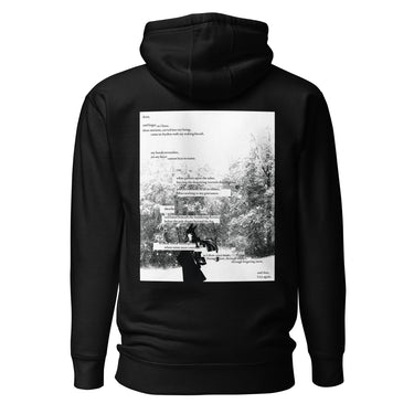 ONCE MORE hoodie, black, back only, back, ghost