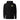 Front view of a hoodie in Black. A small circular emblem sits on the left chest: a gold ring lettered "MIRACULUM IN CAELO NUMQUAM CADET" in white capitals, with a white winged spearhead standing through its centre and swept wings running out to either side.