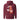 Back view of a Hoodie in Maroon. a large back graphic centered on a jagged, torn-map style emblem in white with a glowing star burst at its center, layered over angled orange-red geometric panels resembling sail or flag fragments, alongside a bold two-line wordmark, a short block of descriptive text, and a smaller diagonal wordmark near the hem