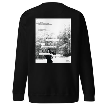 ONCE MORE sweatshirt, black, back only, back, ghost