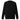 Front view of a sweatshirt in black. Left plain with no print on the front, the graphic sits entirely on the back of the garment.