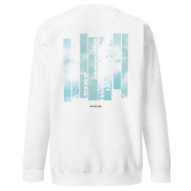 ENCORE sweatshirt, white, back only, back, ghost