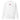 Front view of an sweatshirt in white. Design is a small, embroidered red patch on the left chest featuring the white line art of an Astral Express ticket from Honkai: Star Rail.