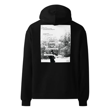 ONCE MORE oversized hoodie, black, back only, back, ghost