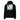 ENCORE oversized hoodie, black, full, back, ghost
