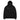 Front view of an oversized hoodie in Black. A small block of type sits high on the chest: three lines of white monospaced capitals reading "HOLLOW AFFAIRS AND NEUTRALIZATION DEPT." above a thin white rule, with "SECTION 6" set beneath it in muted teal.