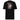 Back view of a solid-colored shirt. A large graphic on the upper back features a high-contrast illustration of the character Blade from Honkai: Star Rail. The portrait is framed by a rectangle and layered with abstract wing-like shapes and fine, sketchy lines.