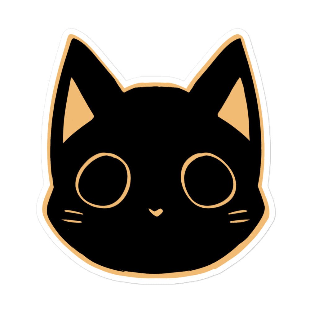Blank Cat • sticker - Jackler - anime-inspired streetwear - anime clothing