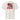 A faded bone oversized tee with a central graphic. The design features the word 'POISE' in a large, deconstructed black font layered over a red rectangle with abstract white patterns. The background includes beige textures and red script accents.