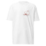 Front view of a solid-colored shirt. A small graphic on the left chest features the text "ALL OR NOTHING" in a fragmented font, combined with high-contrast illustrations of tumbling dice.
