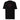 Front view of a solid-colored, shirt. A small graphic is centered on the chest, featuring a circular emblem made of three swirling shapes, rendered with a high-contrast, distressed texture.