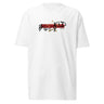 Front view of a solid-colored shirt. A graphic centered on the chest features the words "BILLY KID" in a high-contrast, sketchy font, layered over a solid rectangular block and a fine-line illustration of a sheriff's badge.