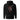 Back view of a solid-colored hoodie. A large graphic on the upper back features a circular, gear-like object with text such as "BOOTHILL" arranged around it. The design is layered with high-contrast illustrations of bullets and knives, with a large chevron symbol below.