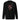 Back view of a solid-colored sweatshirt. A large graphic on the upper back features a circular, gear-like object with text such as "BOOTHILL" arranged around it. The design is layered with high-contrast illustrations of bullets and knives, with a large chevron symbol below.