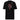 Back view of a solid-colored shirt. A large graphic on the upper back features a circular, gear-like object with text such as "BOOTHILL" arranged around it. The design is layered with high-contrast illustrations of bullets and knives, with a large chevron symbol below.