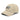 A distressed khaki baseball cap. The front features an embroidered graphic that mimics a product label. The design includes a black barcode, a gray patch with the words "ROGUES" and "TRICKERY," and the words "FLEET-FOOTED" below in black thread.