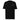 Front view of a solid-colored shirt. A small graphic on the left chest features a geometric, flower-like symbol made of fine lines, next to a vertical block of technical-style text.