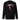 Back view of a solid-colored, sweatshirt. A large, vertical graphic is centered on the back. It features the word "NOCTURNE" in a stylized font at the top, bisected by a high-contrast, scythe-like shape. The design also includes vertically arranged numbers and smaller blocks of text resembling technical schematics.