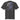 The back of a faded black oversized t-shirt. It features a large, vertical rectangular graphic with a split design. The left side shows a black-and-white image of waves, while the right side has a purple and black abstract texture of ocean waves. The word "HELEKTRA" is printed vertically in white down the center of the graphic, with a crescent moon symbol at the top.