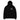 Front view of a solid-colored oversized-hoodie. A small collage graphic on the left chest features the letters 'J' and 'E' and a serpent-like ampersand, layered over abstract shapes and sketchy lines that seemingly cover the letters ‘A’ and ‘N’ to form “Jane”.