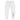 Front view of a solid-colored pants. A small graphic on the chest features elegant script text layered with a high-contrast, scribbled shape.