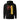 Back view of a solid-colored hoodie. A large, layered graphic on the back features prominent vertical bars, an abstract high-contrast symbol, and various blocks of text in different styles, including "SONS OF CALYDON" and "COMBUSTION gauntlet".