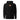Black hoodie, front view, featuring a small centered orange rectangular logo with a stylized white 'M' inside.