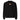 Black longsleeve, front view, featuring a small centered orange rectangular logo with a stylized white 'M' inside.