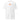 White tee, front view, featuring a small centered orange rectangular logo with a stylized white 'M' inside.