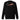 Front view of a solid-colored sweatshirt. A large, dynamic graphic across the chest features a chaotic collage of high-contrast brush strokes, sharp angular forms, and silhouettes resembling swooping birds.