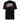 Back view of a solid-colored shirt. A large, horizontal graphic on the upper back features a stylized, graffiti-like word spelling “RAPPA” layered over a wide smear of high-contrast brush strokes imitating graffiti splatter. To the side are smaller, schematic graphics including a compass rose and blocks of text.