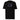 Front view of a solid-colored shirt. A large graphic on the chest features an abstract collage of high-contrast, pixelated blocks and distorted shapes, creating a "glitch" effect. The design includes various technical icons such as a barcode and a "CAUTION" symbol.