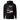 Back view of the hoodie showing a large, poster-style graphic. The design is a collage featuring a black and white photo of a Japanese temple roof, with vertical red Kanji on the right and the word 'UKINAMI' in red below.