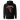 Back view of a solid-colored hoodie. A large, ornate graphic on the upper back features the text "at your service" arched over a large, high-contrast gothic monogram. The design is embellished with fine-line scrollwork and 3d lettering of V and L in blackletter font.