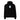 Front view of an oversized hoodie in black. Design is a bitmapped illustration of Seed from Zenless Zone Zero, in a small centered rectangular graphic on the chest. The graphic is composed of light tones.
