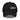 Front view of an baseball cap in black. Design is with embroidered text centered above the brim. The stitching combines serif and script styles, reading “Cordis Germina.”