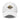 Front view of a baseball cap in White. A circular emblem is embroidered on the front panel: a gold ring lettered "MIRACULUM IN CAELO NUMQUAM CADET" in black stitching, with a black winged spearhead standing through its centre and swept wings running out to either side. Unstructured six-panel crown, curved brim, adjustable metal buckle.