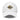 Front view of a baseball cap in White. A circular emblem is embroidered on the front panel: a plain gold ring, with a black winged spearhead stitched through its centre and swept wings running out to either side. Unstructured six-panel crown, curved brim, adjustable metal buckle.