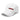 3/4 view of an baseball cap in white. Evernight inspired design showcasing embroidered kanji characters (長月夜) stretch across the crown, bisected by a bold red bar that cuts through the strokes.