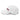 Side view of an baseball cap in white. Evernight inspired design features embroidered kanji characters (長月夜) are centered, sharply crossed by a horizontal red bar for strong contrast between line and form.