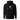 Back view of a hoodie in black. A white rabbit silhouette runs within a circle, framed by a square with red corner bracket markers. Below, bold text reads "ELATED♦" in deep crimson — clean, geometric, and expressive.
