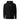 Front view of an hoodie in black. Design is a small, embroidered red patch on the left chest featuring the white line art of an Astral Express ticket from Honkai: Star Rail.