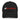 Front view of a distressed hat in black. A white rabbit silhouette and "ELATED♦" in bold red are embroidered side by side across the front panel. Intentional distressing and raw fraying are visible along the brim edge and crown seams.