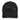 Front view of a distressed hat in black. The words "pas seul" are embroidered across the front panel in white, the letters set in a fine serif and scattered so they step down and to the right. The cap is an unstructured low-profile six-panel with a curved, stitched brim and a soft pre-shrunk twill crown.
