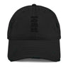 ONCE MORE distressed hat, black, front, default
