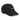 3/4 view of an distressed hat in black. Evernight inspired design shows embroidered text on the front reading “SLUMBER NOW O WAKEFUL WORLD.” The side panel shows a red circular patch with a character symbol.