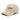 3/4 view of an distressed hat in white. Embroided text reading “Cordis Germina” visible on the crown.