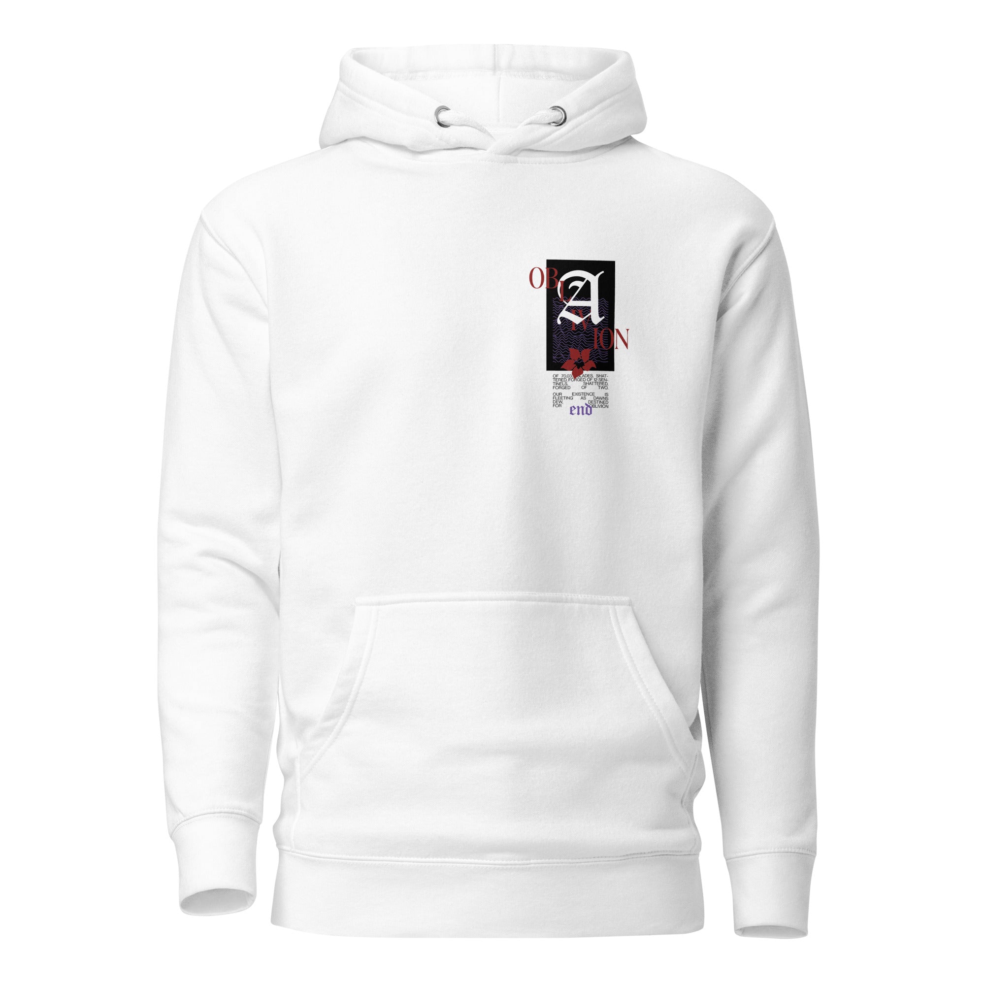 Acheron hoodie in white with a unique design from Honkai Star Rail, crafted for durability and comfort.